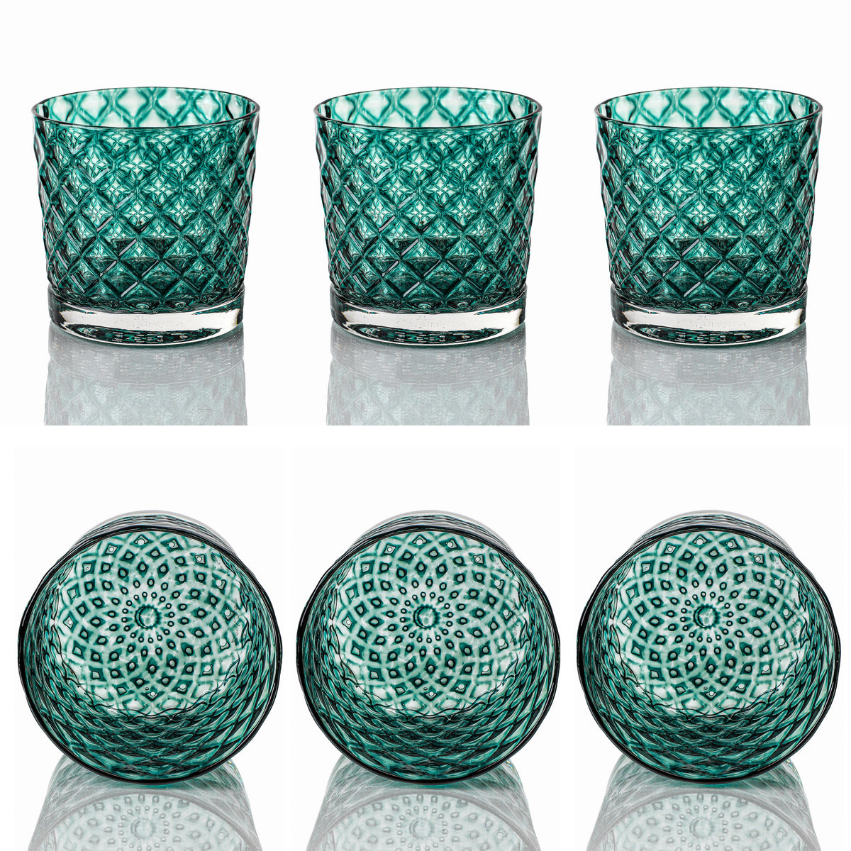 Turquoise Mindala Glass
