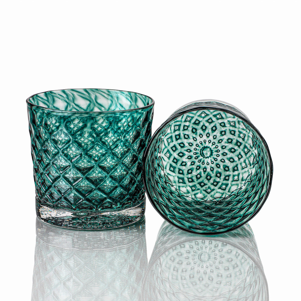 Turquoise Mindala Glass