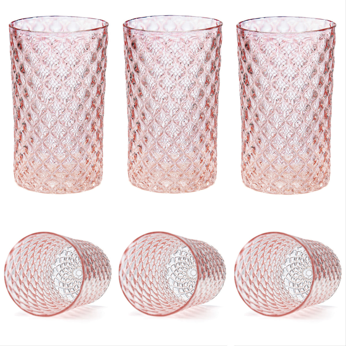 Pink Lemonade Mandala Glass