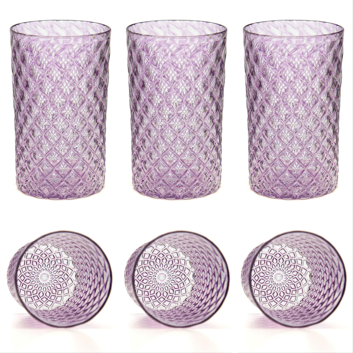 Lavender Mandala Glass
