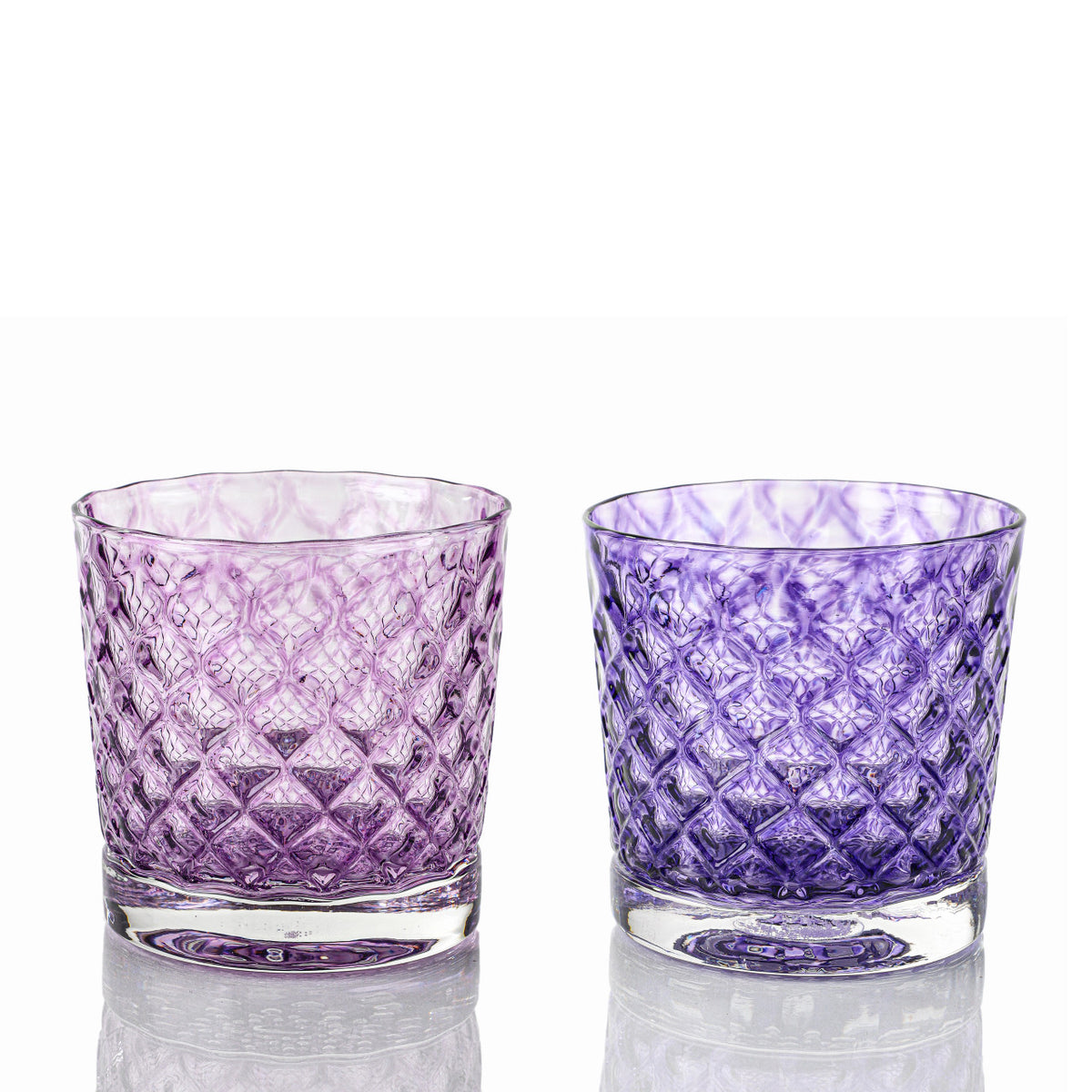 Lavender & Grape Mindala Glass Set