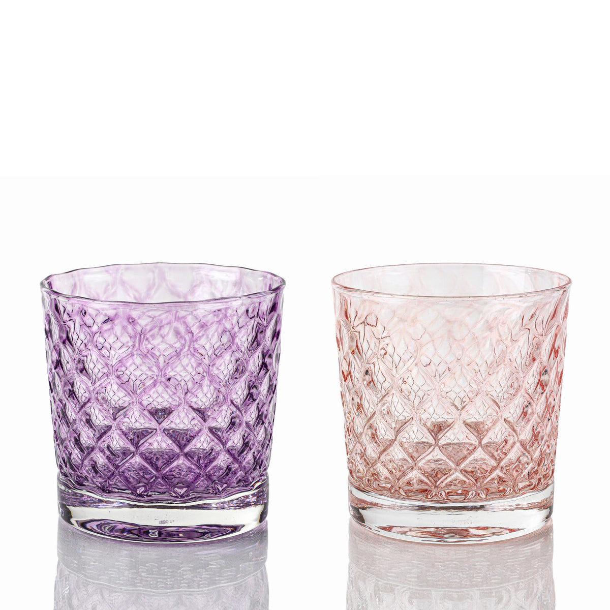 Lavender & Pink Lemonade Mindala Glass Set