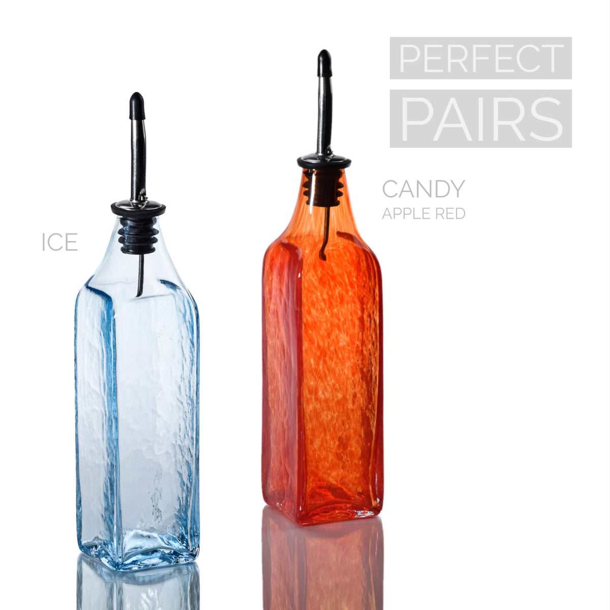 Ice &amp; Candy Apple Red Single-Tone Bottle Set