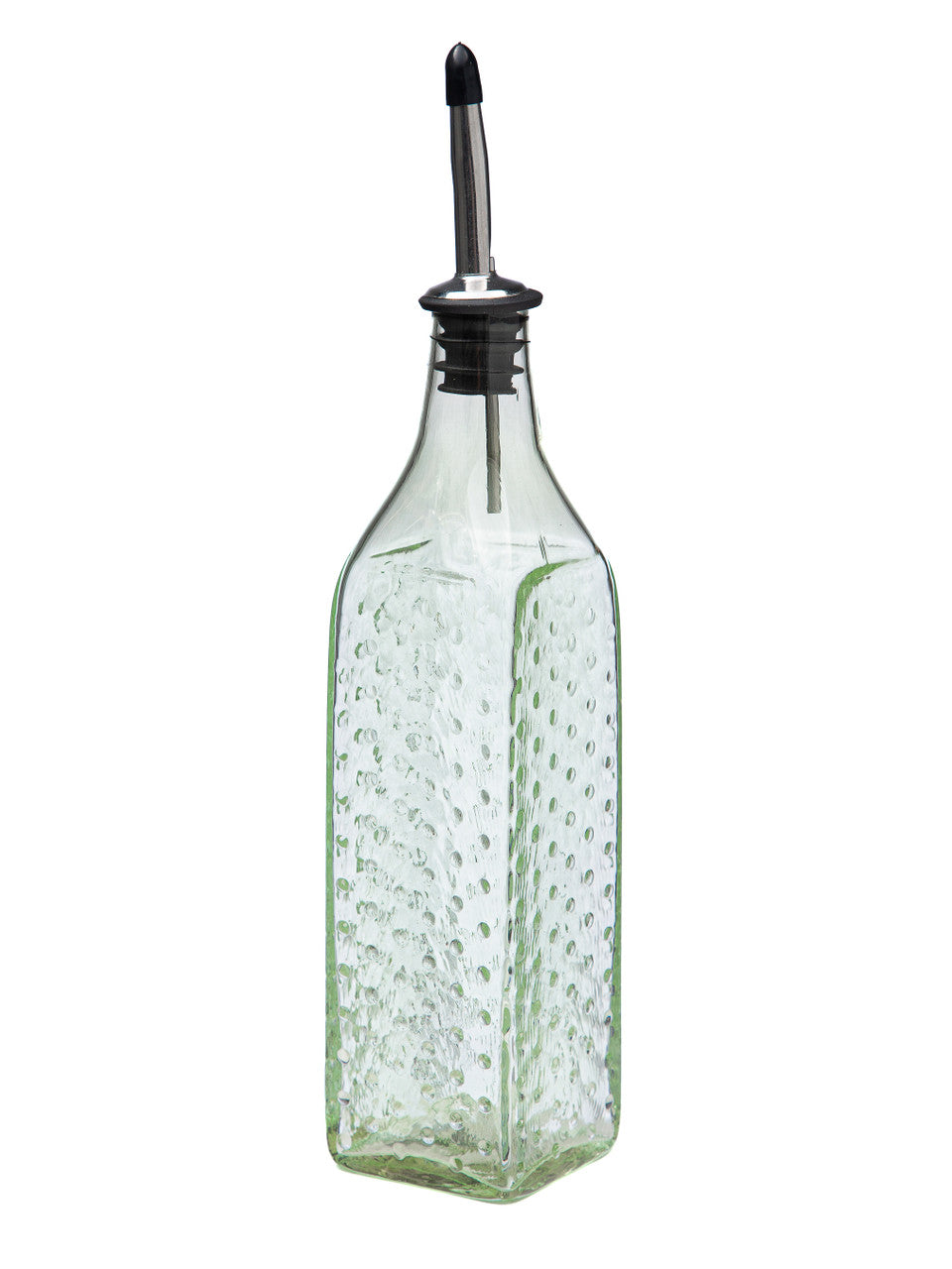 Wintergreen Hobnail Handblown Bottle