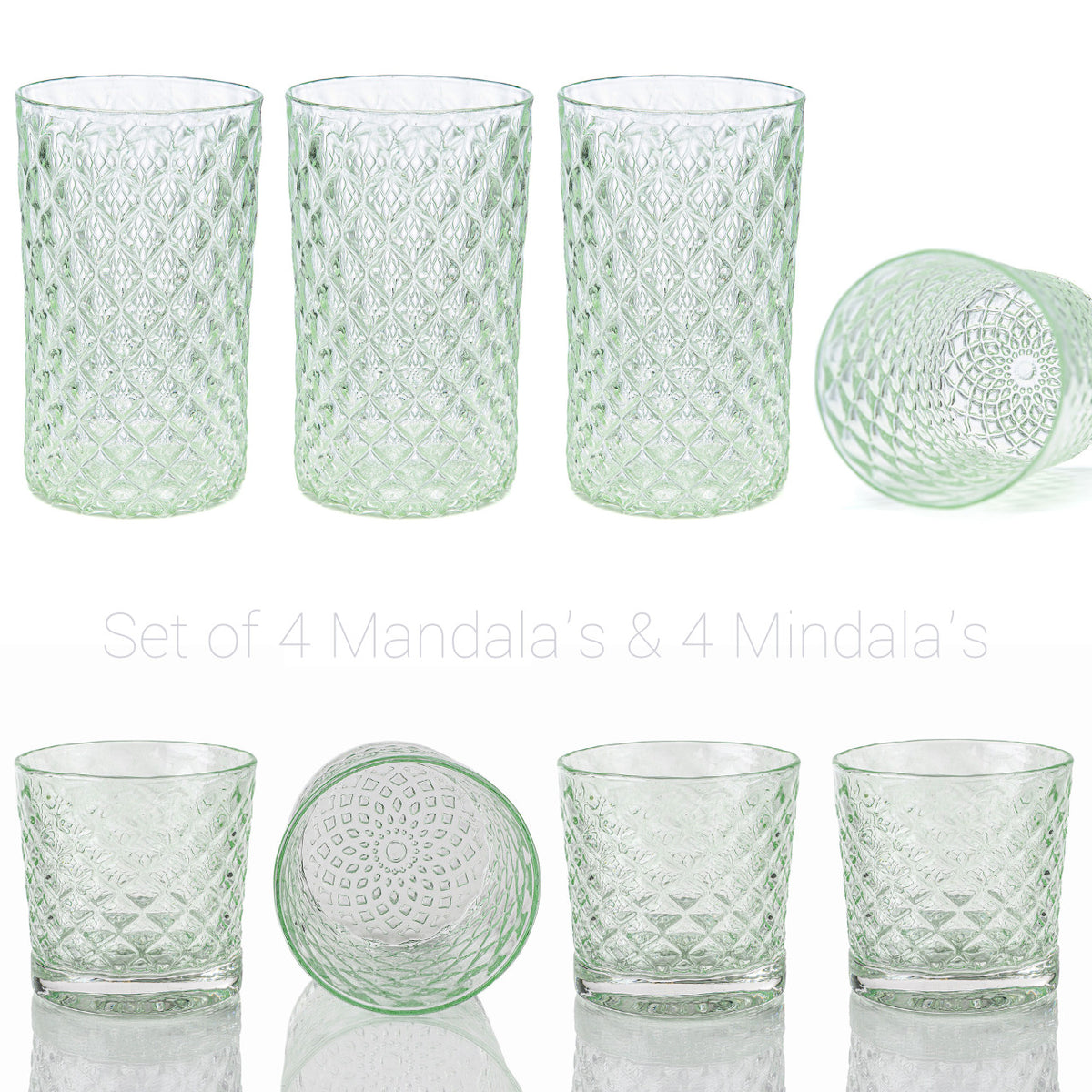 Wintergreen Mandala Glass