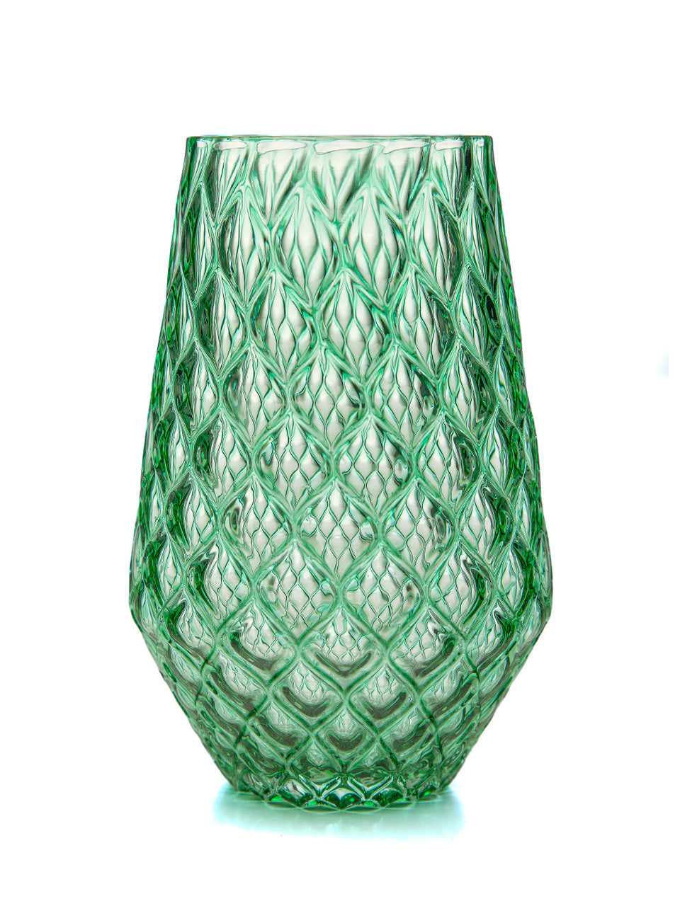 Spearmint Diamond Cut Tulip Tumbler