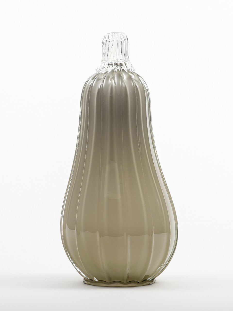 Overcast Glass Pumpkin w/Tealight
