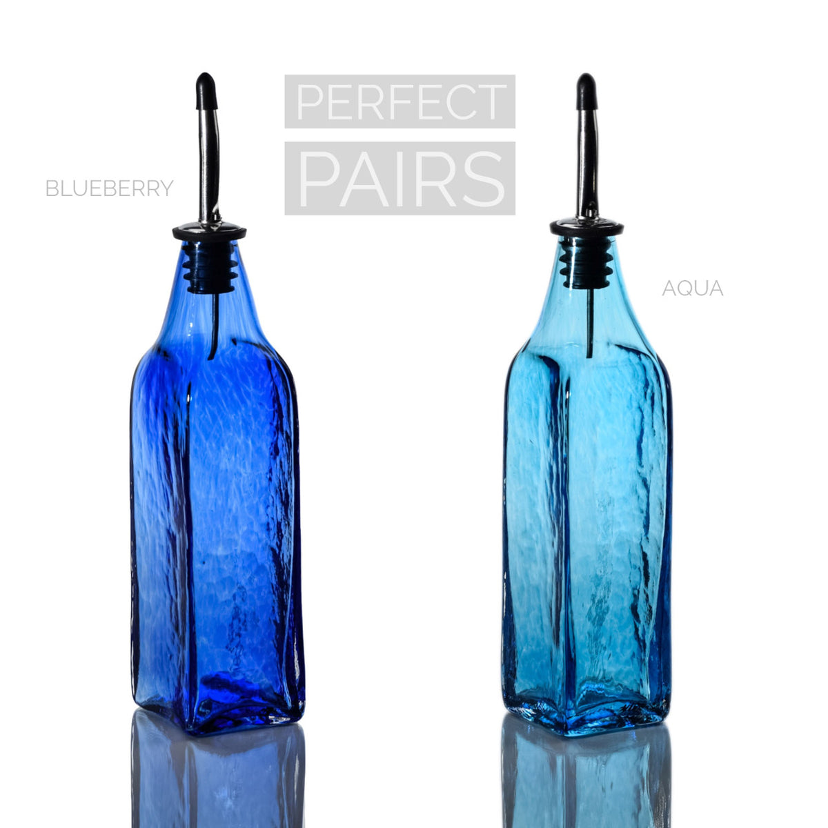 Blueberry &amp; Aqua Single-Tone Bottle Set