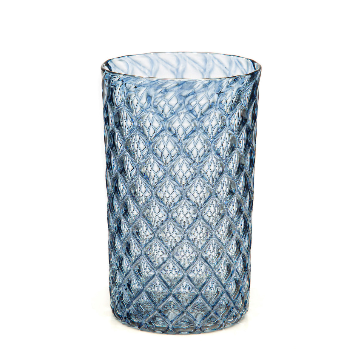 Slate Blue Mandala Glass