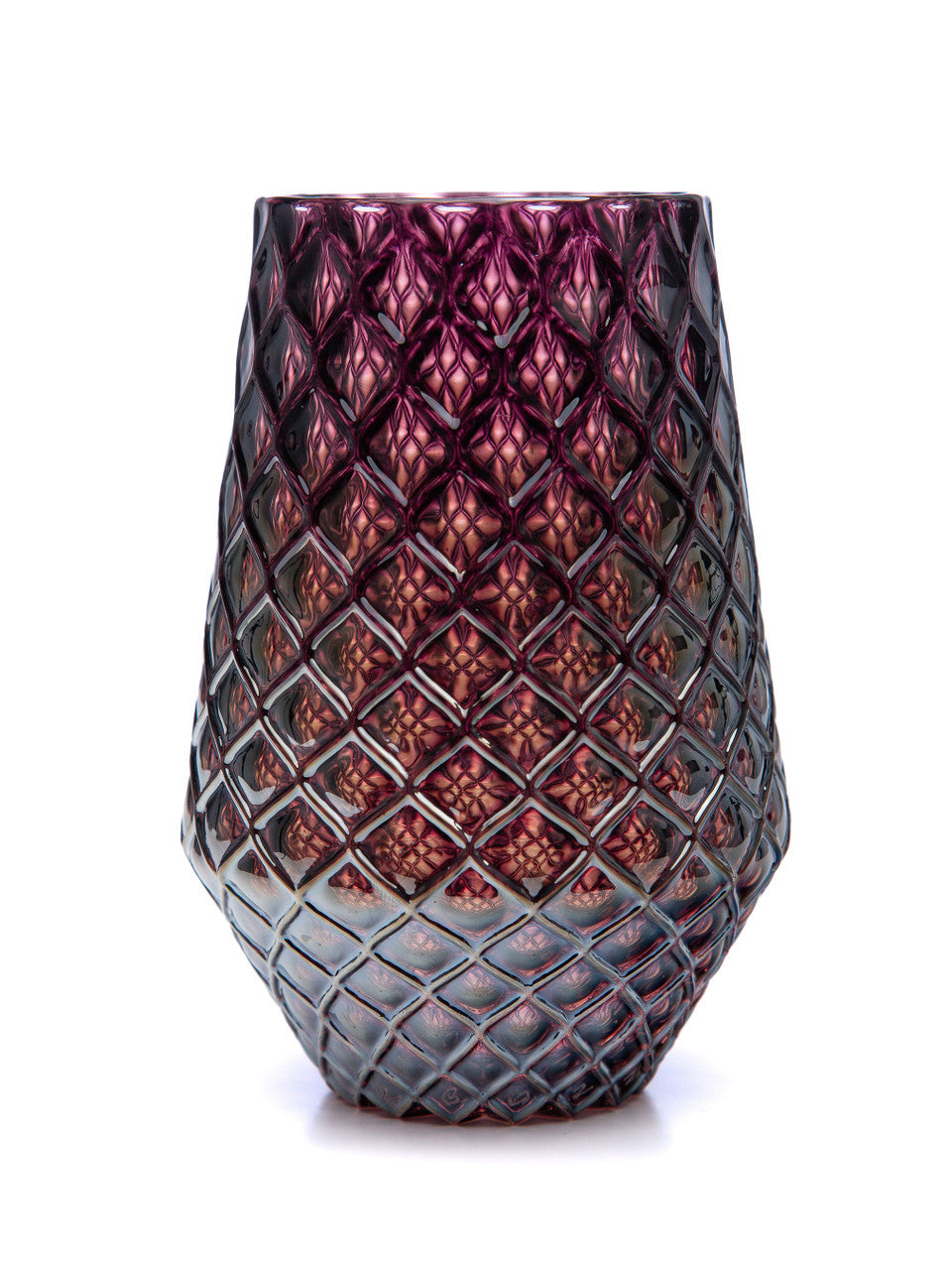 Bordeaux Diamond Cut Tulip Tumbler