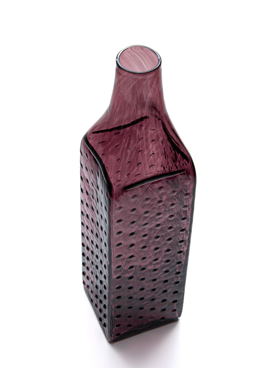 Bordeaux Hobnail Handblown Bottle