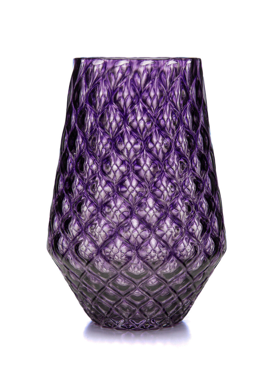 Indigo Diamond Cut Tulip Tumbler