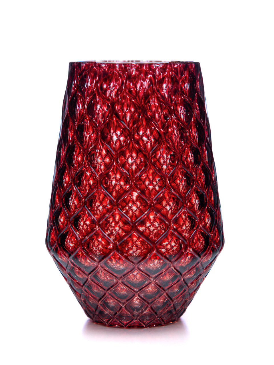 Black Cherry Diamond Cut Tulip Tumbler