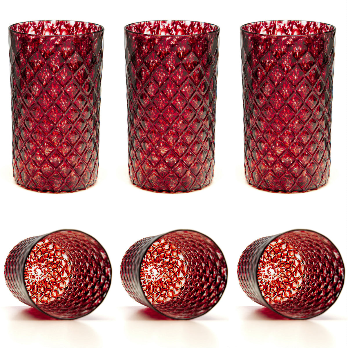 Black Cherry Mandala Glass