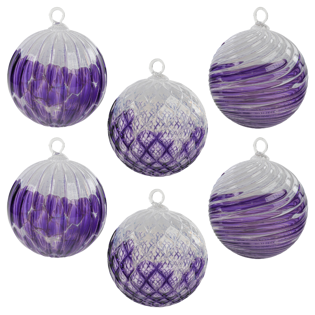 Royal Snow Flurry Handblown Glass Ornament