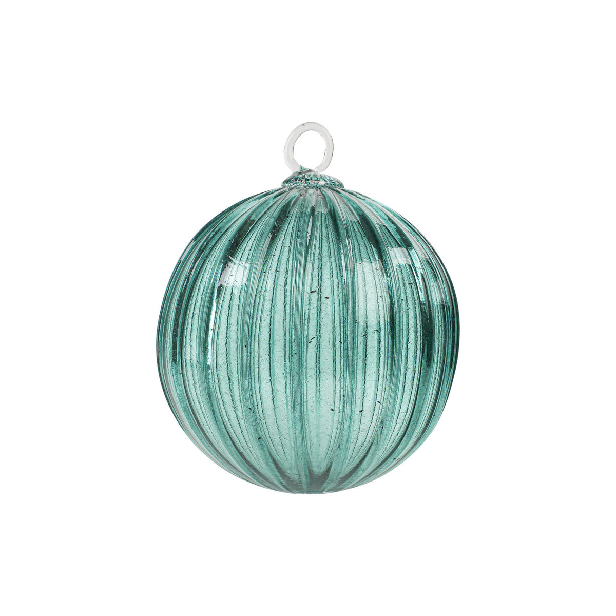 Sea Green Handblown Glass Ornament
