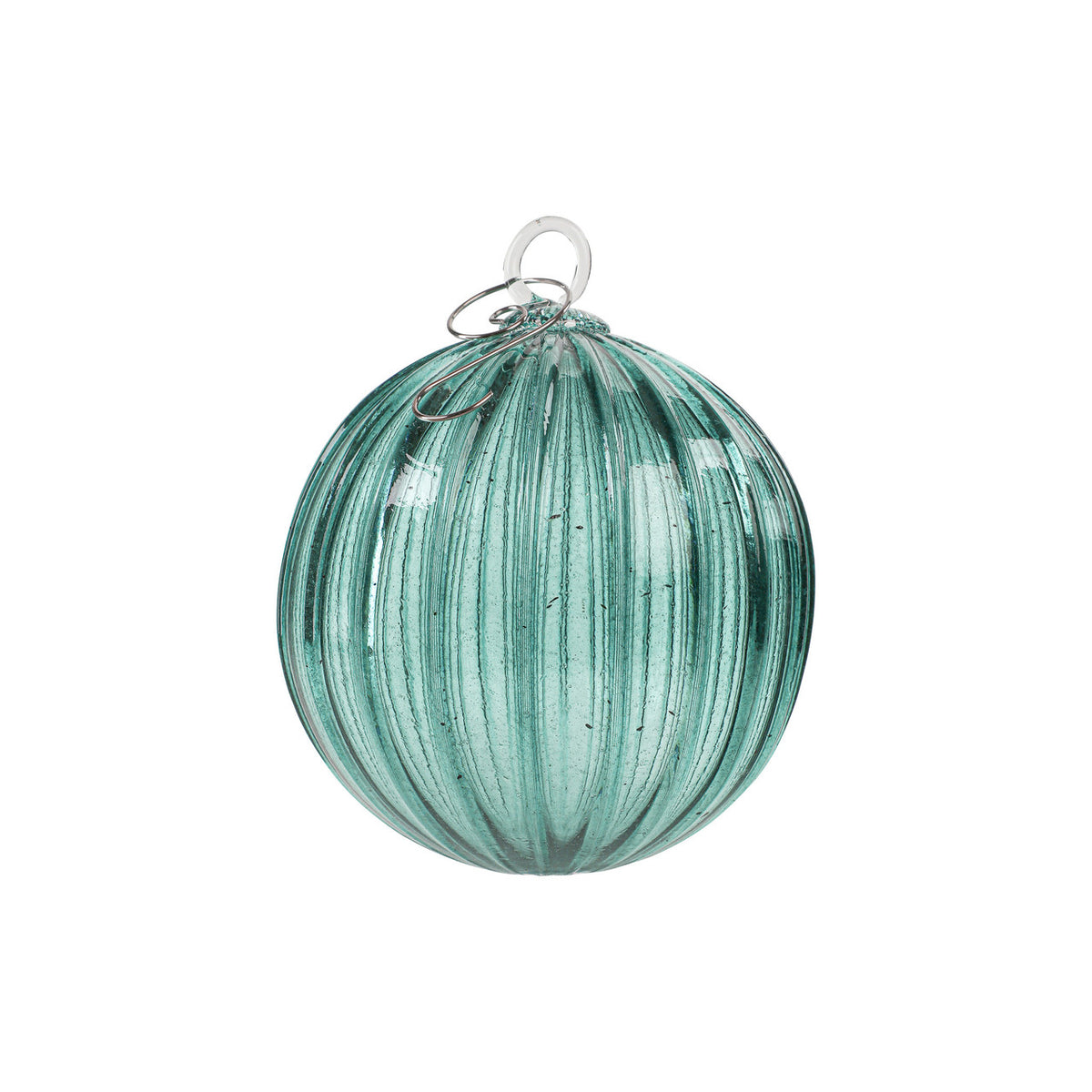 Sea Green Handblown Glass Ornament