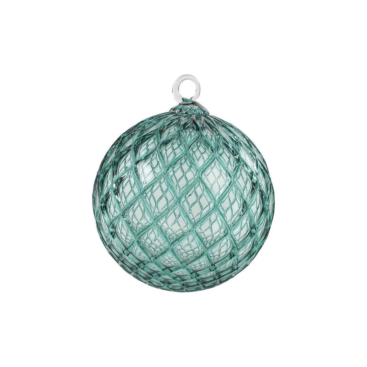 Sea Green Handblown Glass Ornament