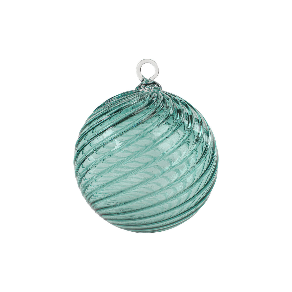 Sea Green Handblown Glass Ornament