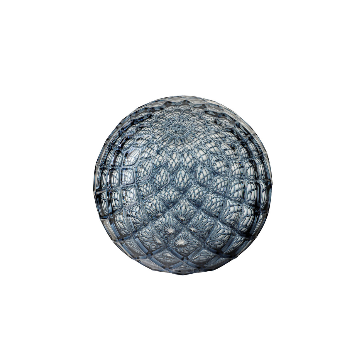 Slate Blue Handblown Glass Ornament