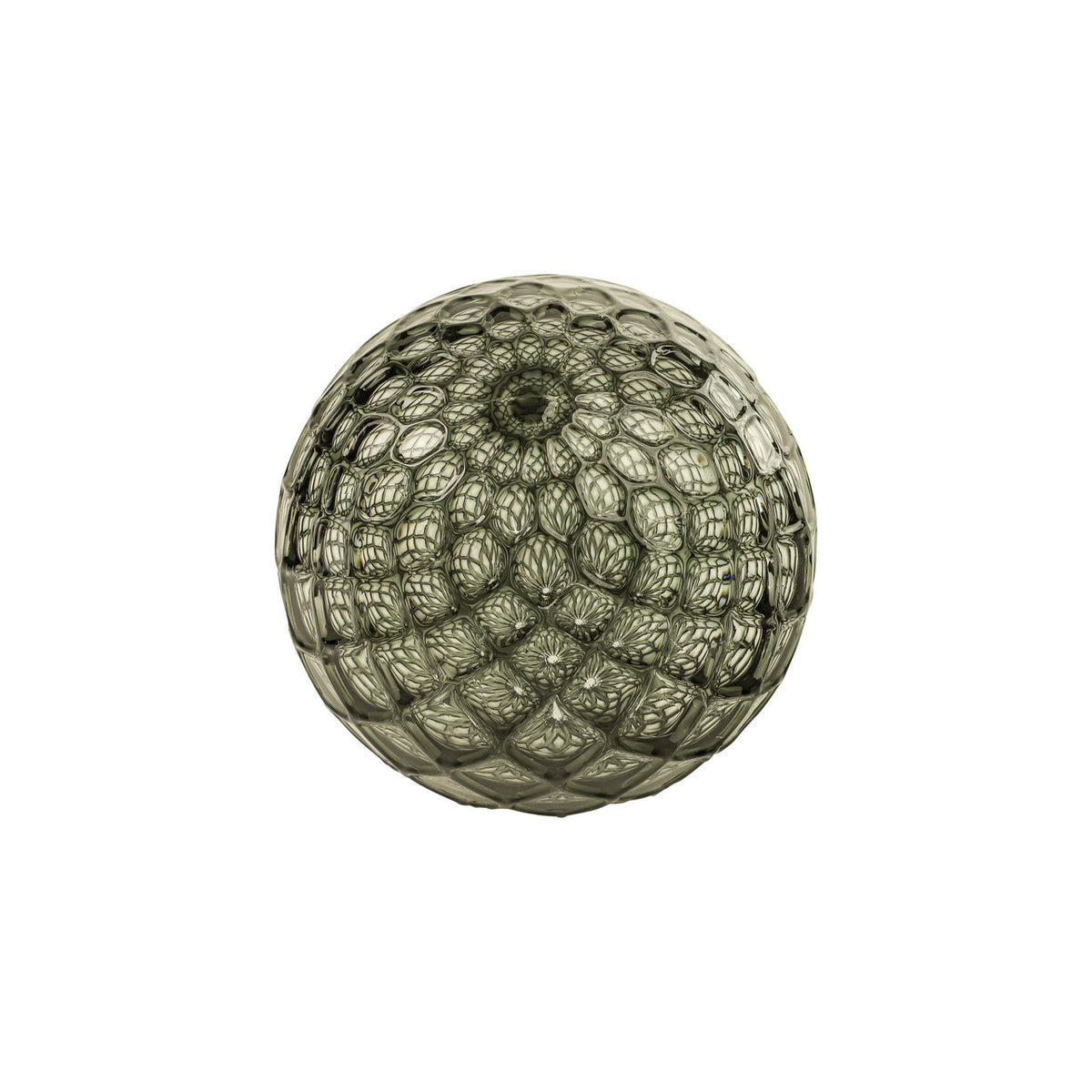 Smoke Handblown Glass Ornament