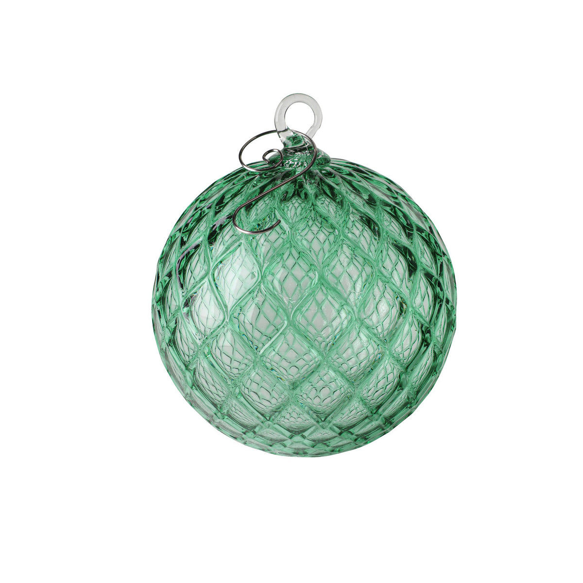 Spearmint Handblown Glass Ornament