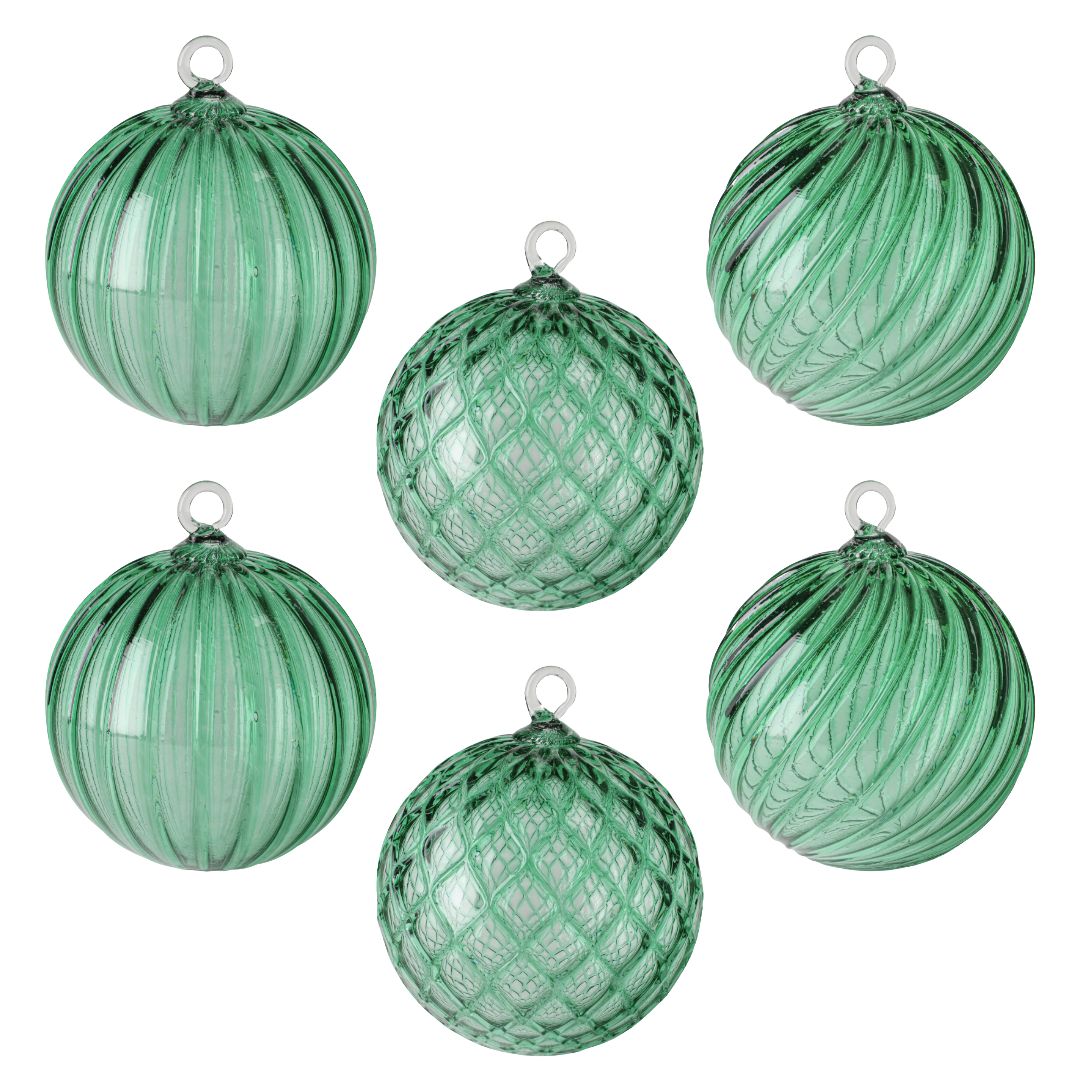Spearmint Handblown Glass Ornament