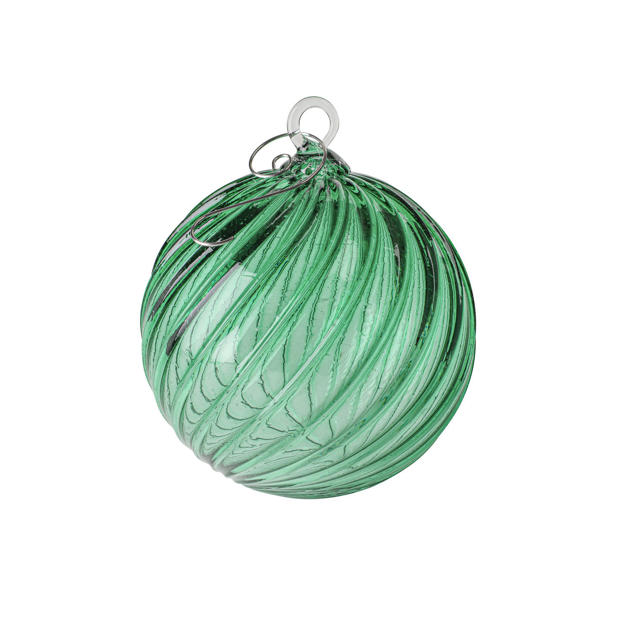 Wintergreen Set of 6 Mixed Handblown Glass Ornaments