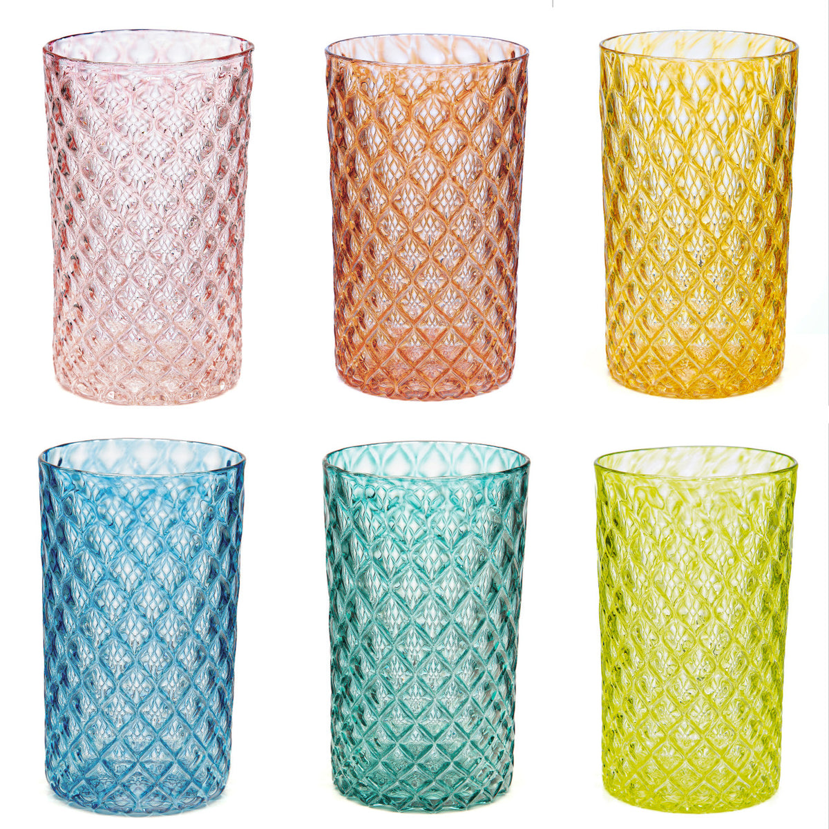 Summer Mandala Glass Set