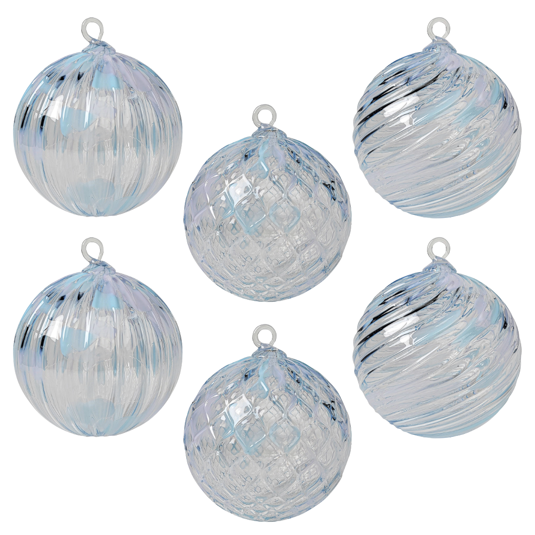 The First Snow Handblown Glass Ornament