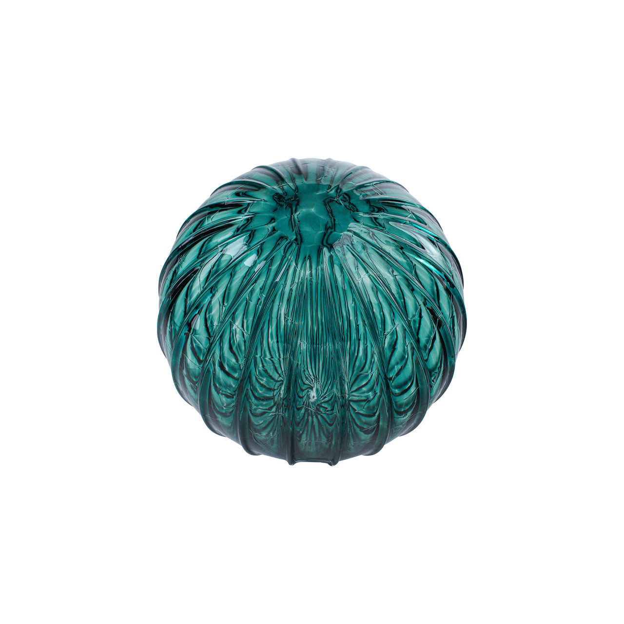 Turquoise Handblown Glass 20 Point Ornament