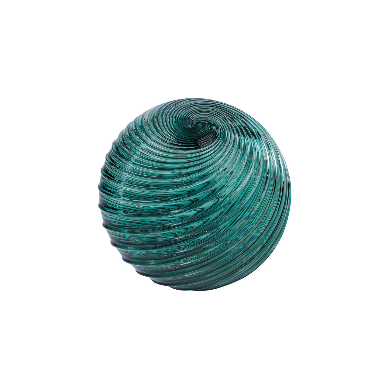 Turquoise Handblown Glass 20 Point Ornament