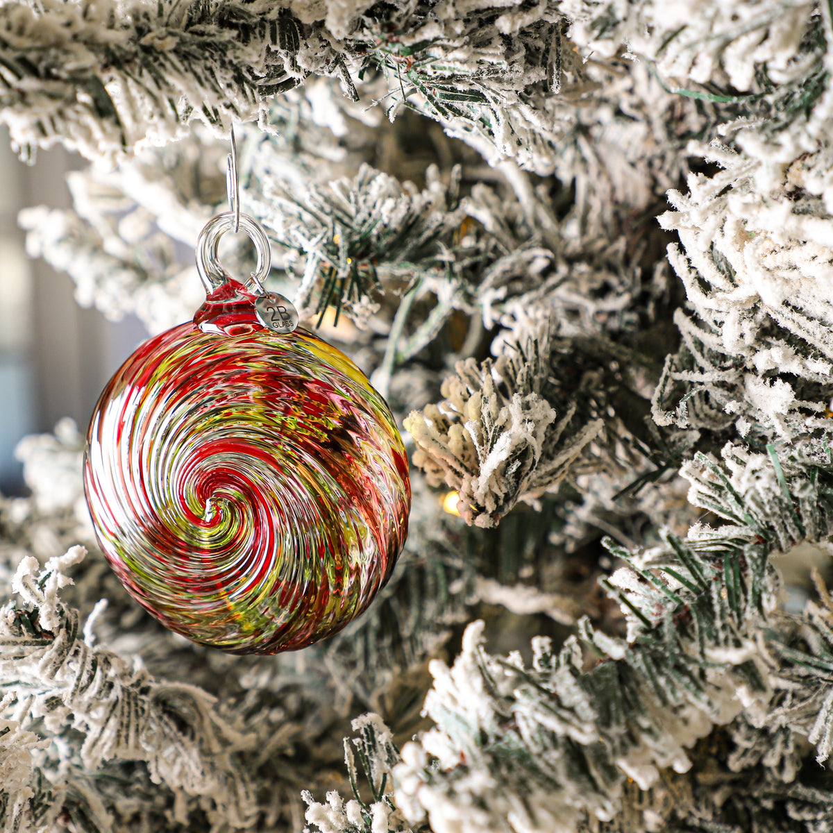 Vintage Christmas Handblown Glass Ornament