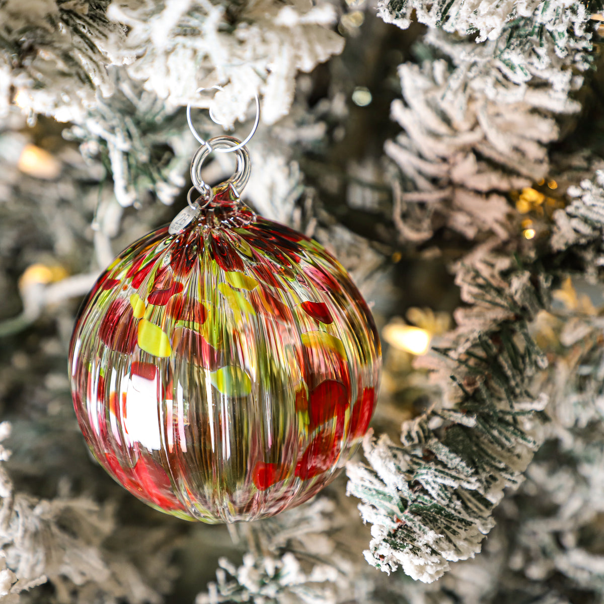 Vintage Christmas Handblown Glass Ornament