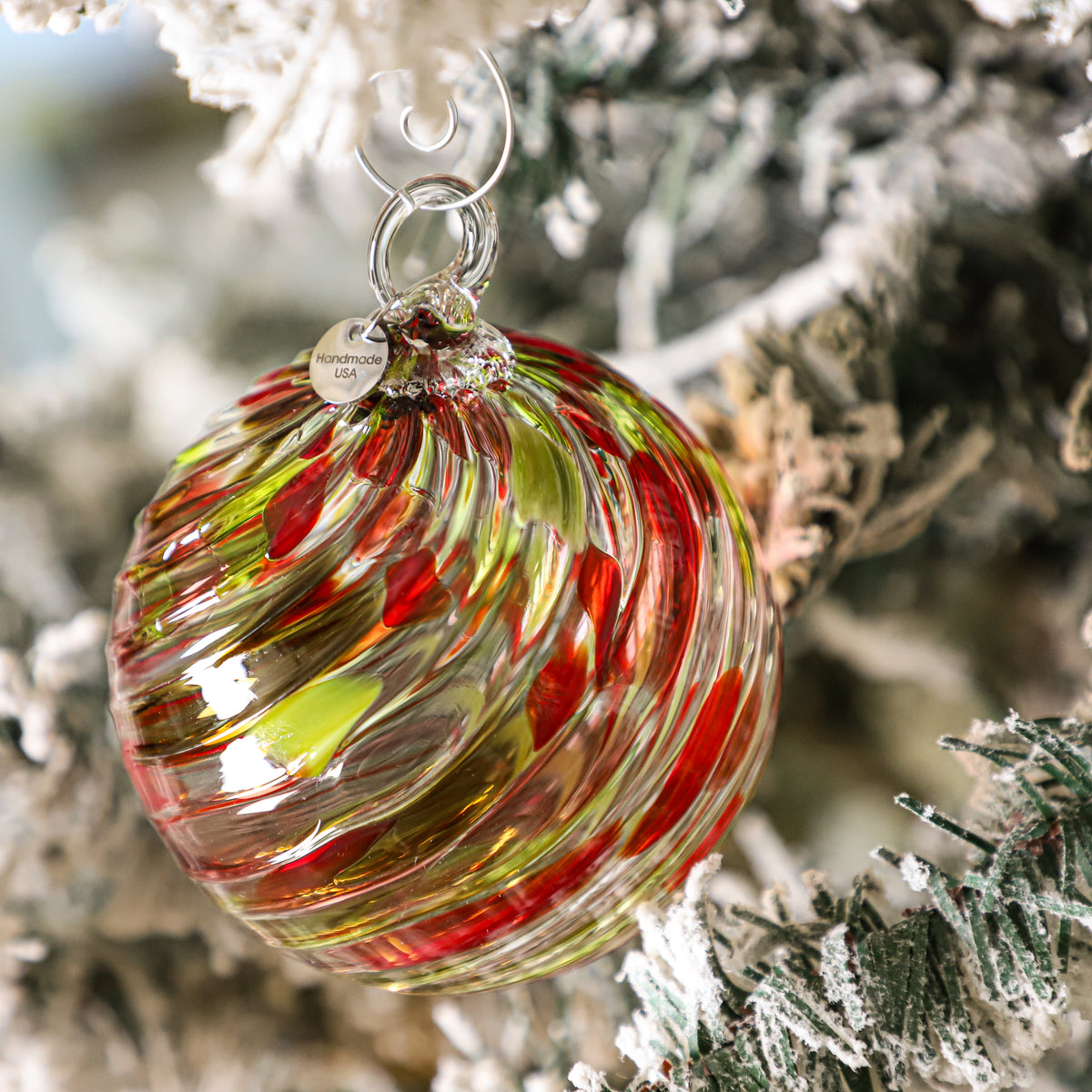 Vintage Christmas Handblown Glass Ornament