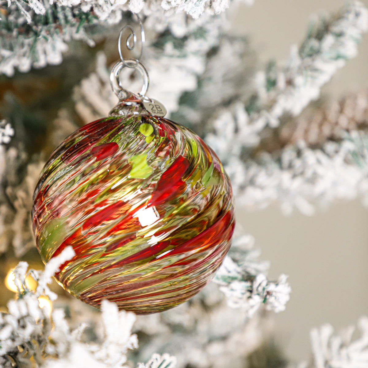 Vintage Christmas Handblown Glass Ornament