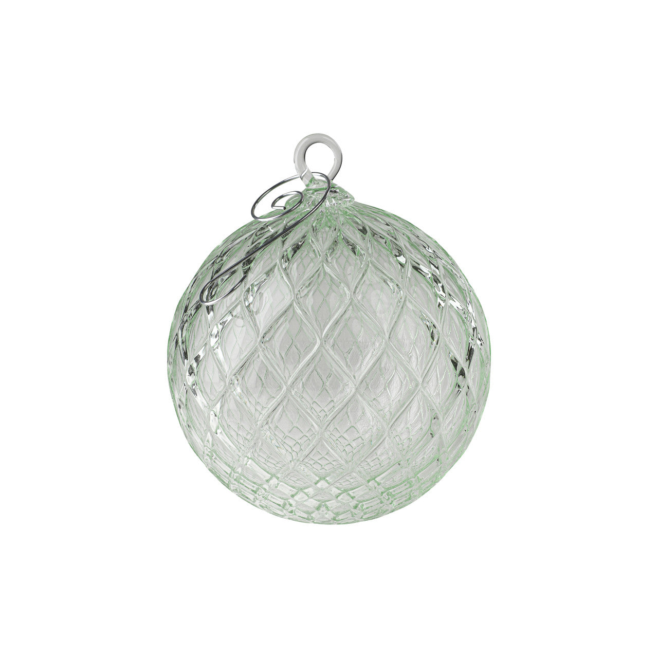 Deep Pine Set of 6 Mixed Handblown Glass Ornaments