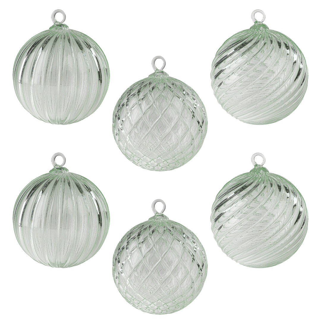 Wintergreen Handblown Glass Ornament