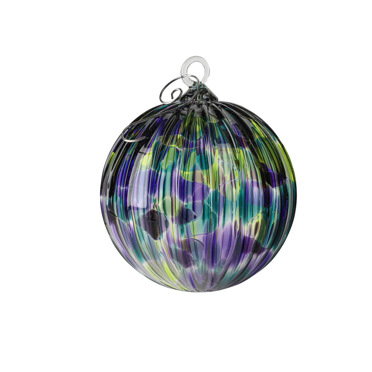 Elves Play Handblown Glass Ornament