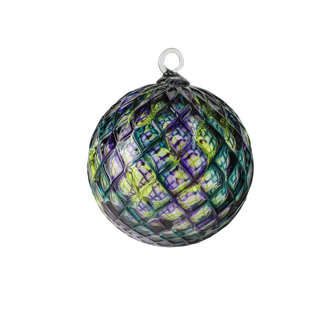 Elves Play Handblown Glass Ornament