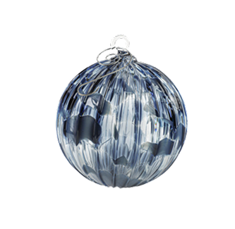 Blue Spruce Set of 6 Mixed Handblown Glass Ornaments