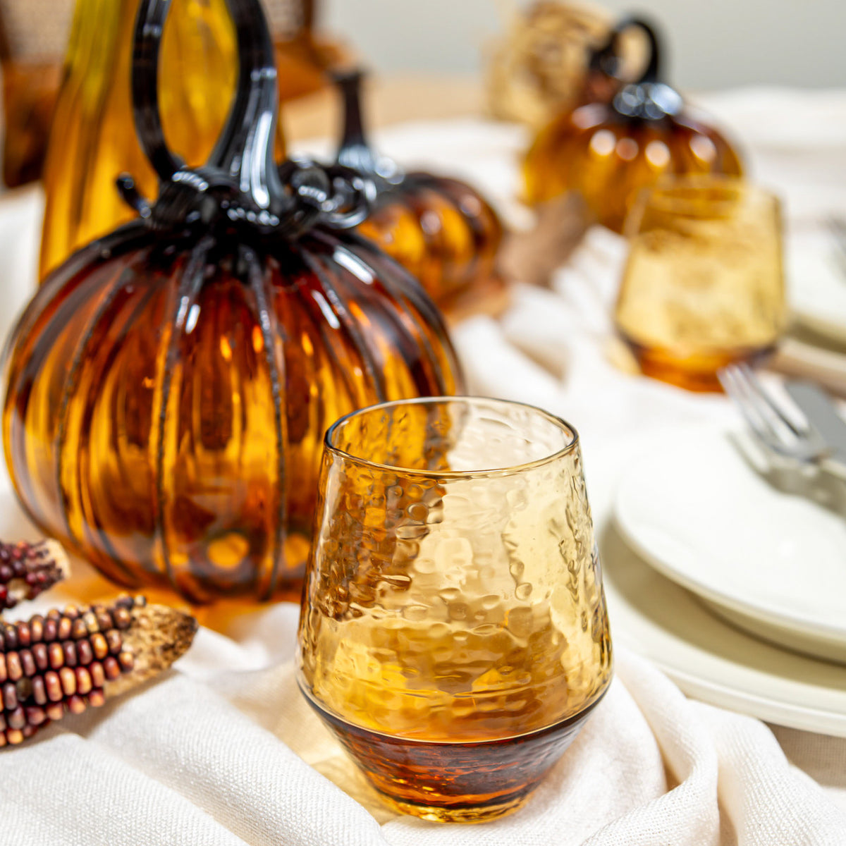 CINNAMON | Sparkling Stemless Glassware
