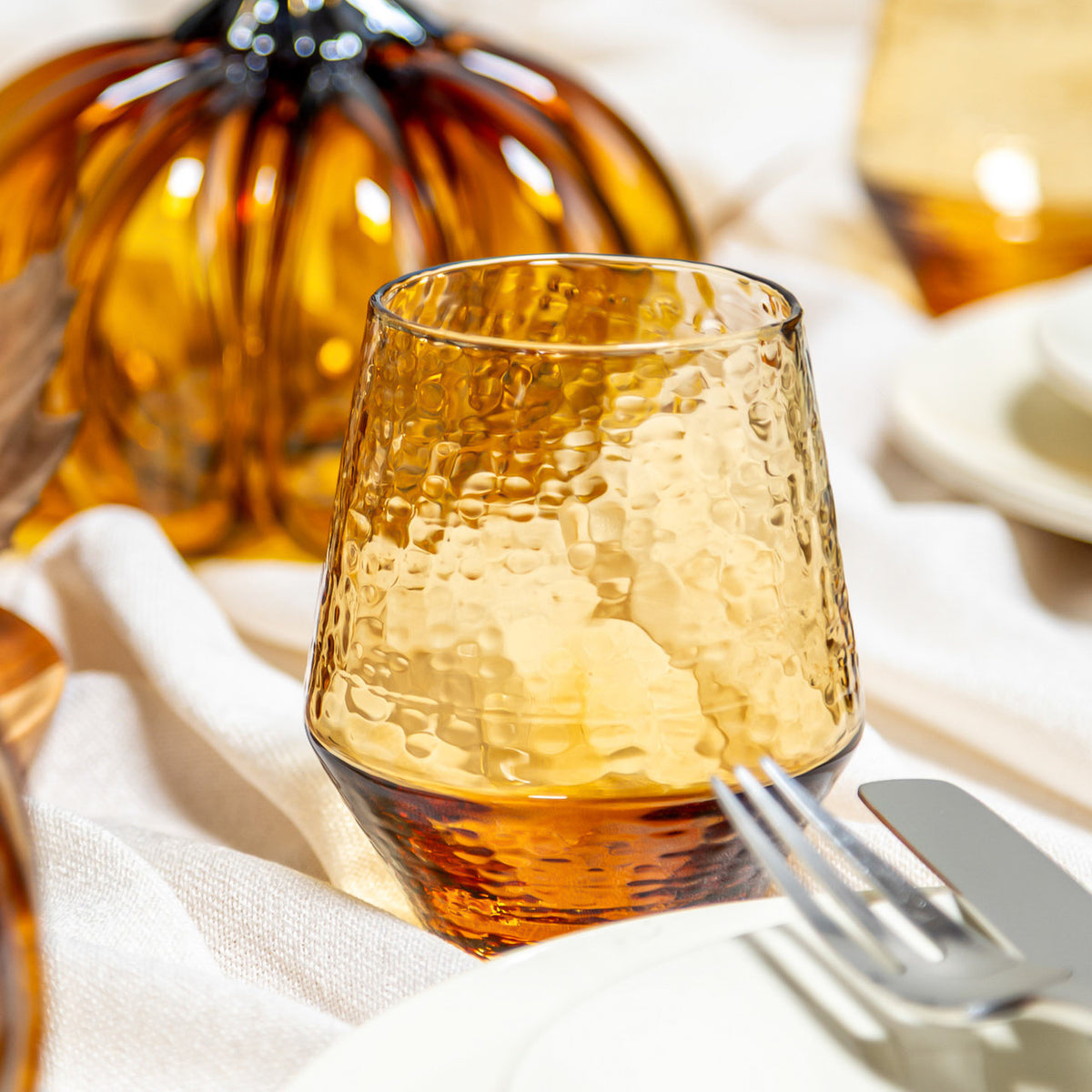 CINNAMON | Sparkling Stemless Glassware