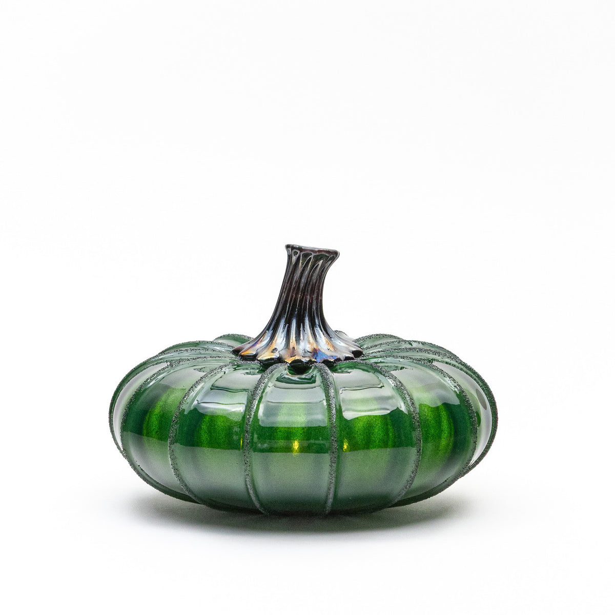 Witches Brew Glass Pumpkin w/Tealight