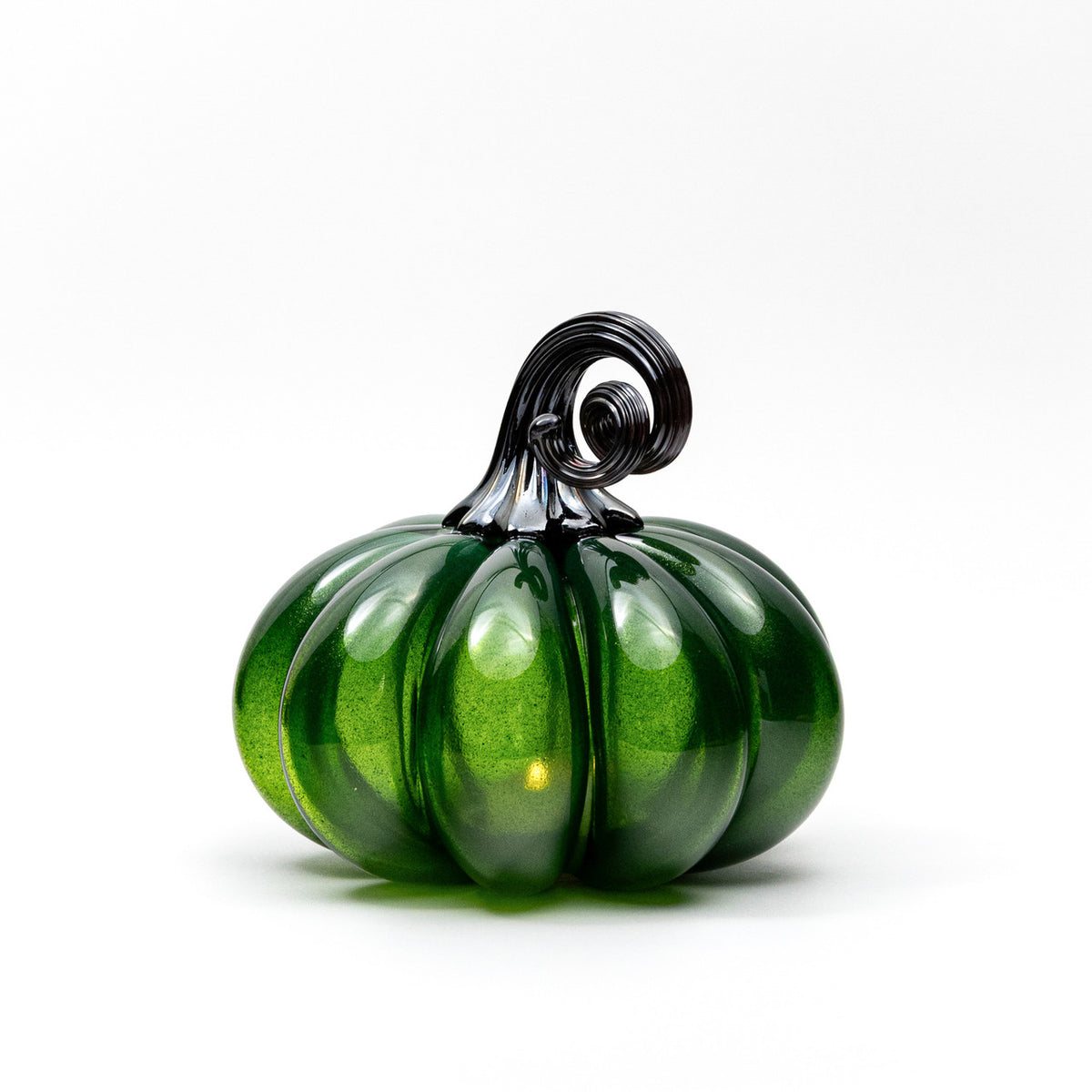Witches Brew Glass Pumpkin w/Tealight