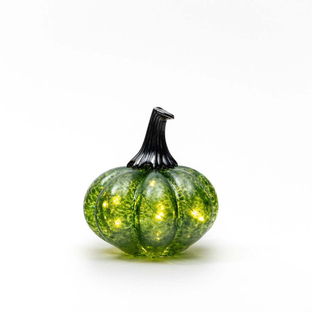 Witches Brew Glass Pumpkin w/Tealight