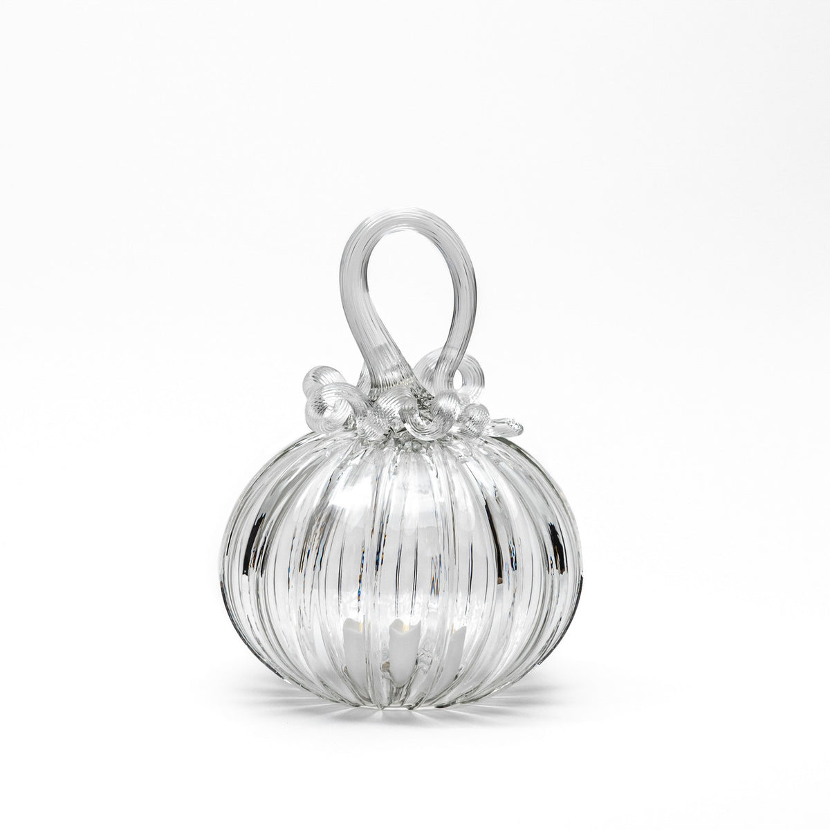 Phantom Glass Pumpkin w/Tealight