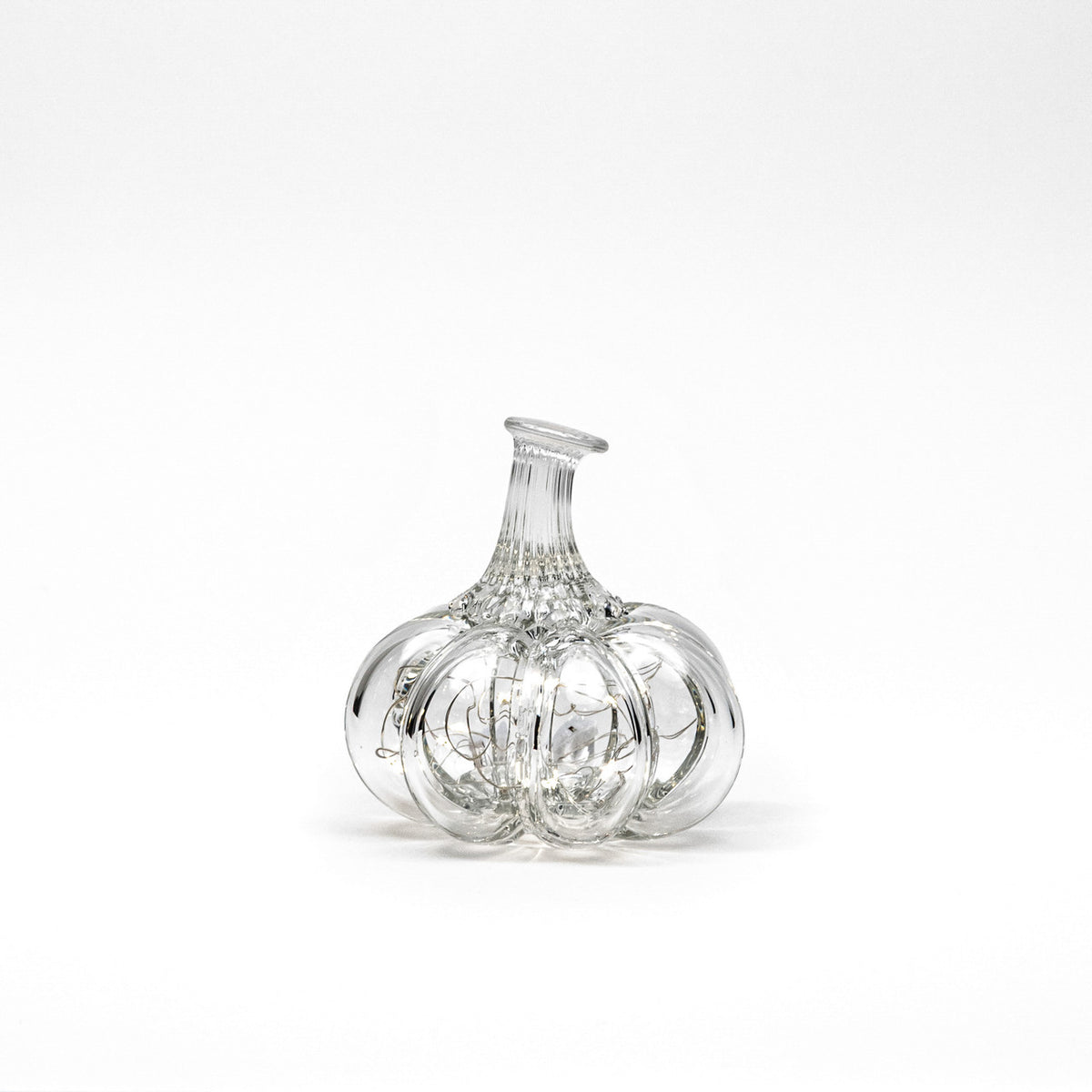 Phantom Glass Pumpkin w/Tealight