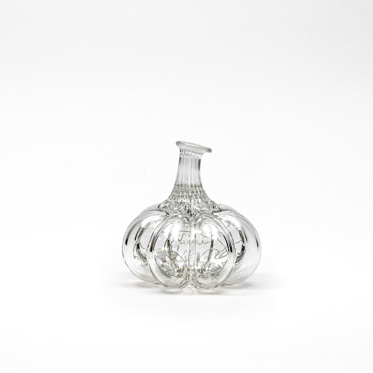 Phantom Glass Pumpkin w/Tealight